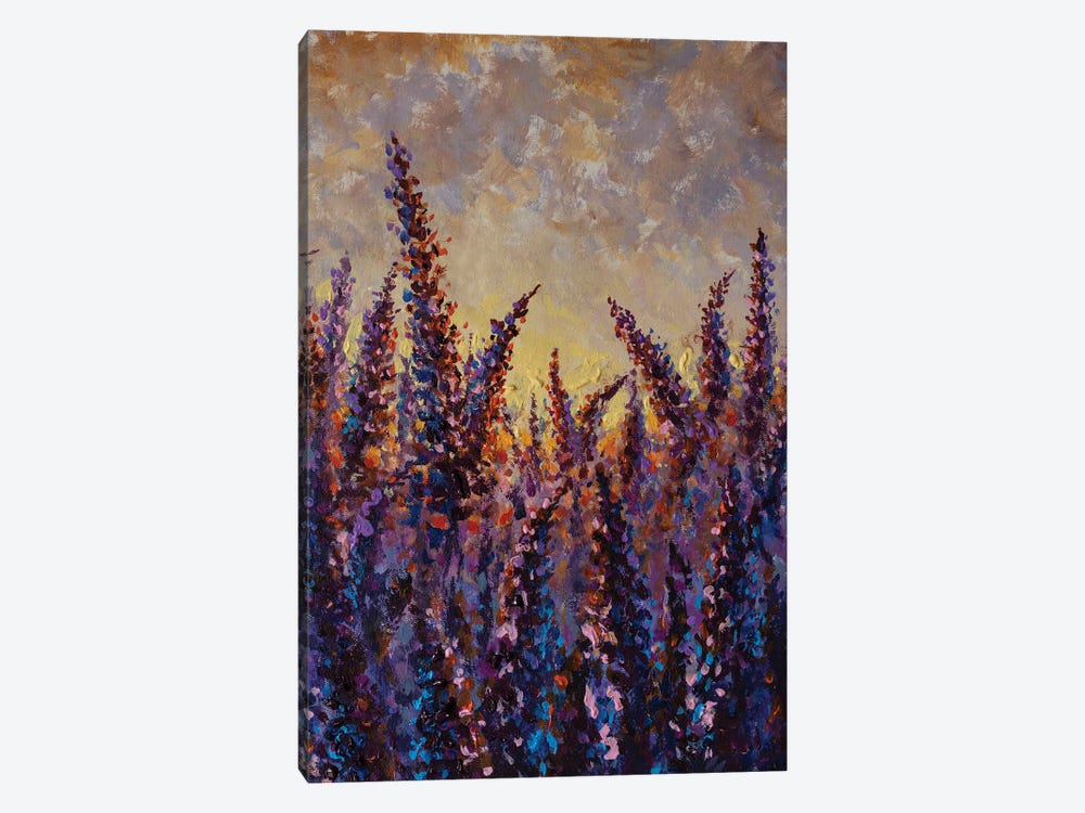 Purple Lavender Flower Field by Valery Rybakow 1-piece Art Print