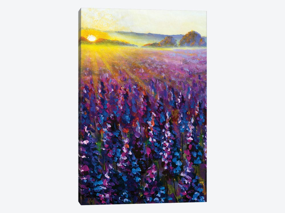 Purple Lavender At Sunrise II by Valery Rybakow 1-piece Art Print