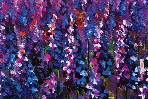Lupines: Lavender Lupine Field by Valery Rybakow