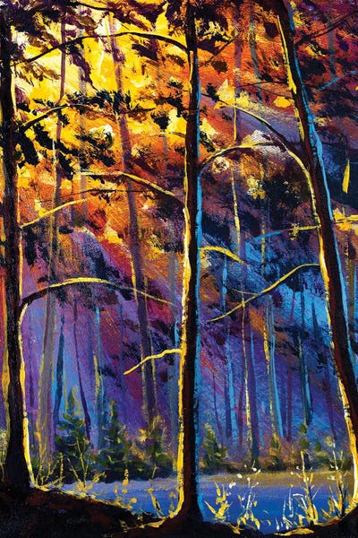Valery Rybakow: Bright Sunny Forest by Valery Rybakow