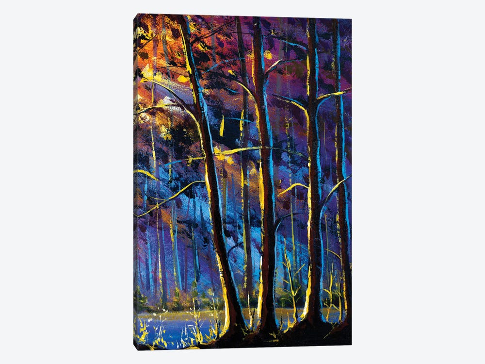 Large Trees In Sunny Forest by Valery Rybakow 1-piece Canvas Art
