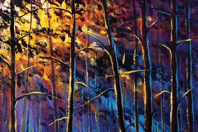 Fire From The Forest Trees Are Burning by Valery Rybakow canvas print