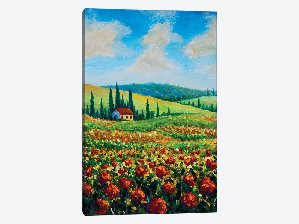 Farmland In Tuscany, Italy by Valery Rybakow 1-piece Canvas Print