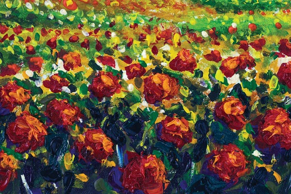 Tuscany: Claude Monet Impressionism Flower Landscape by Valery Rybakow