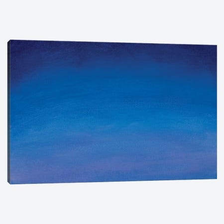 Beautiful Gradient Blue Starry Sky Canvas Print #VRY803} by Valery Rybakow Canvas Artwork