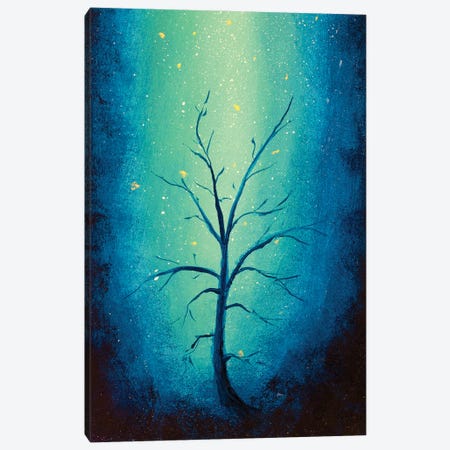 Vertical Illustration Of Dead Withered Tree Canvas Print #VRY824} by Valery Rybakow Canvas Art Print