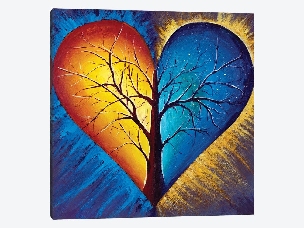 Heart And Soul by Valery Rybakow 1-piece Canvas Print