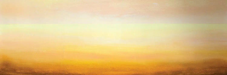 Extra Wide Panorama Delicate Light Yellow Pink Horizon by Valery Rybakow wall art
