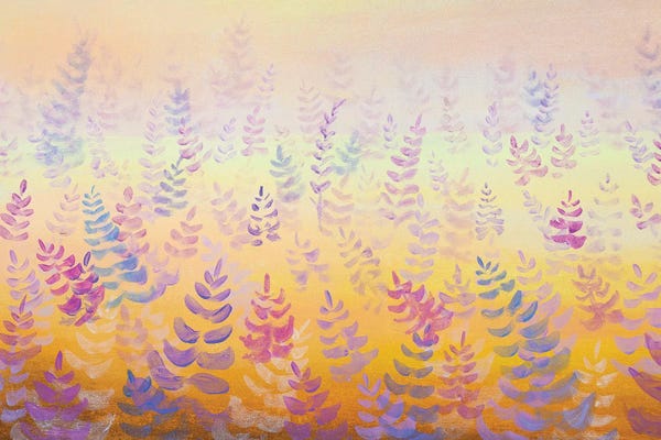 Field Of Delicate Blossoming Flowers