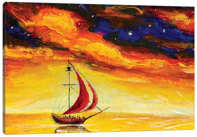 Scarlet Sails Canvas Art Print - Valery Rybakow