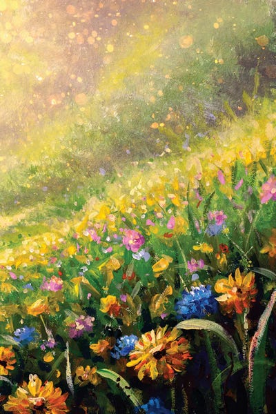 Valery Rybakow: Vertical Flower Sunny Spring Summer by Valery Rybakow