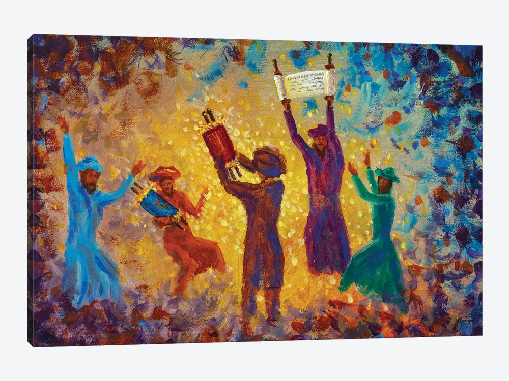 Simchat Torah by Valery Rybakow 1-piece Canvas Artwork