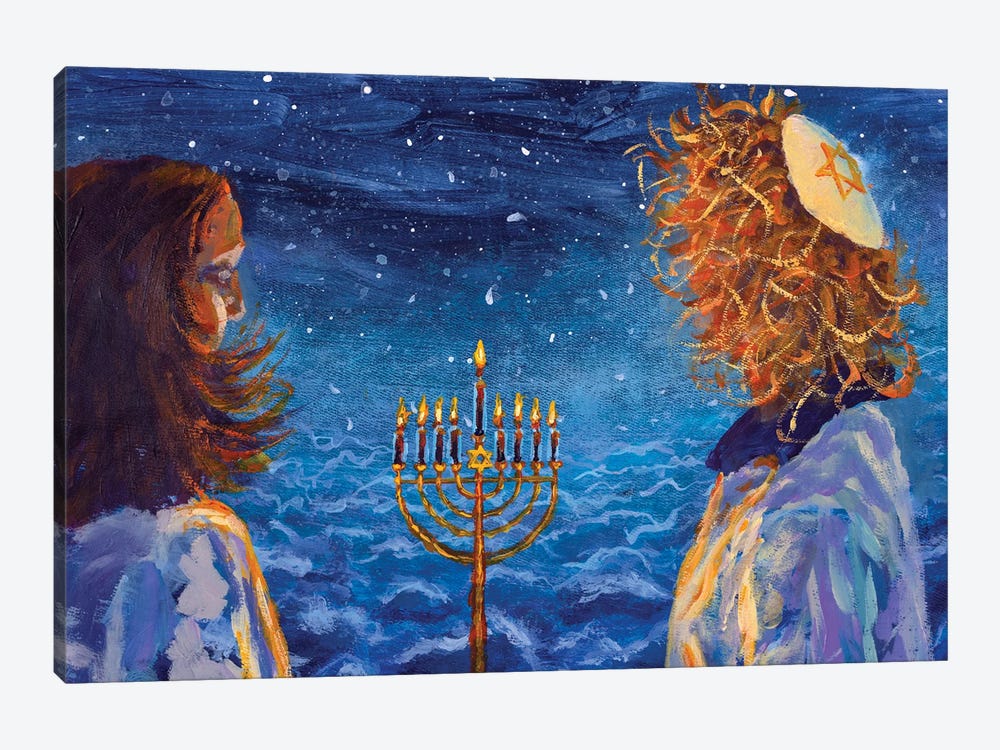 Hanukkah by Valery Rybakow 1-piece Art Print