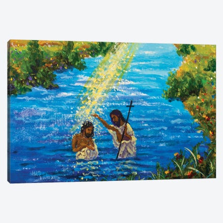 Baptism Of God Jesus Christ Canvas Print #VRY892} by Valery Rybakow Art Print