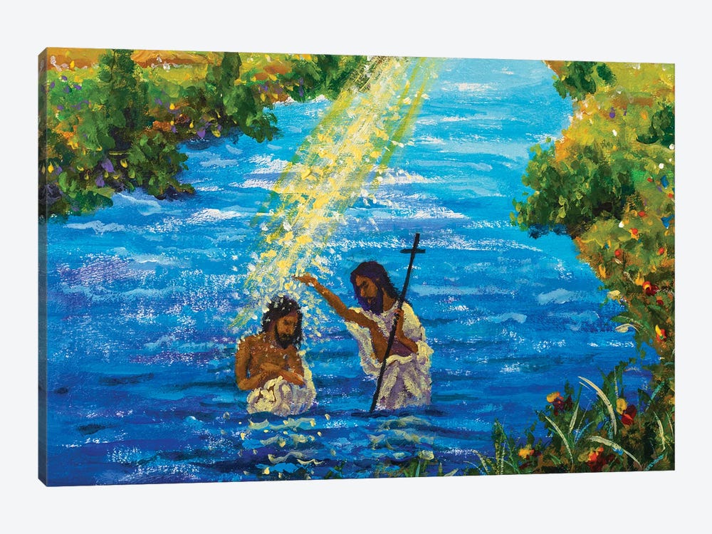 Baptism Of God Jesus Christ by Valery Rybakow 1-piece Canvas Art