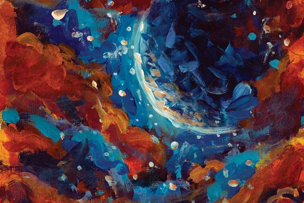 Valery Rybakow: Blue Planet In Red by Valery Rybakow