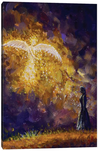 Annunciation Canvas Art Print - Valery Rybakow