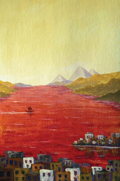 The Plagues Of Egypt Water Of The Nile Changed Into Blood by Valery Rybakow metal wall art