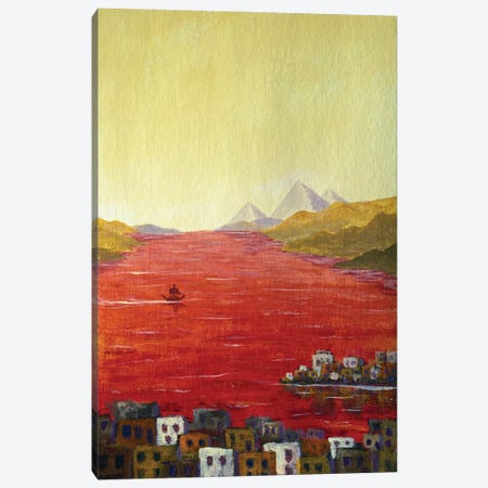 The Plagues Of Egypt Water Of The Nile Changed Into Blood Canvas Print #VRY936} by Valery Rybakow Art Print