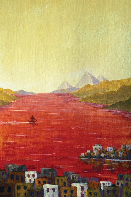 The Plagues Of Egypt Water Of The Nile Changed Into Blood by Valery Rybakow wall art