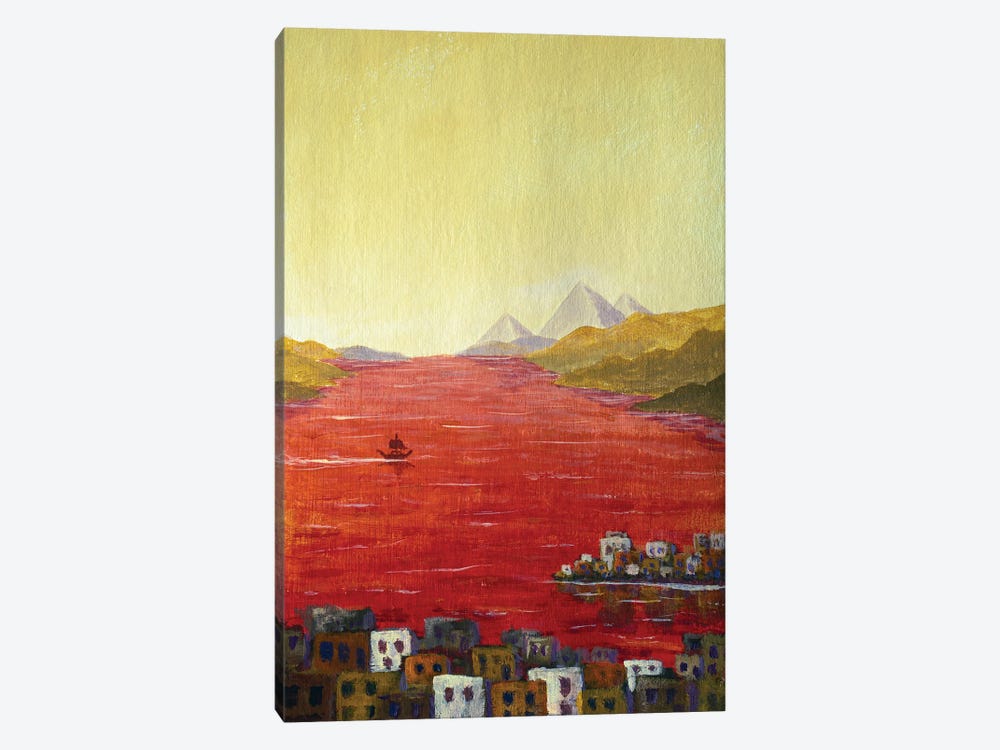 The Plagues Of Egypt Water Of The Nile Changed Into Blood by Valery Rybakow 1-piece Canvas Print
