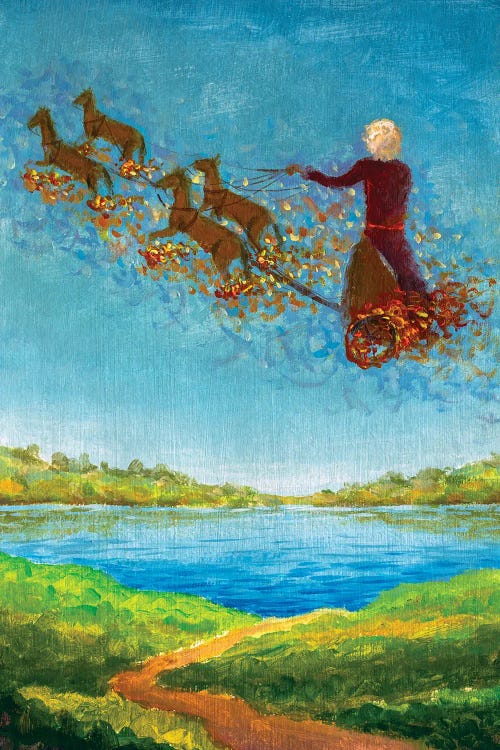 The Ascension Of Elijah Religious by Valery Rybakow wall art