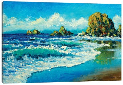 Summer In Sea Canvas Art Print - Valery Rybakow