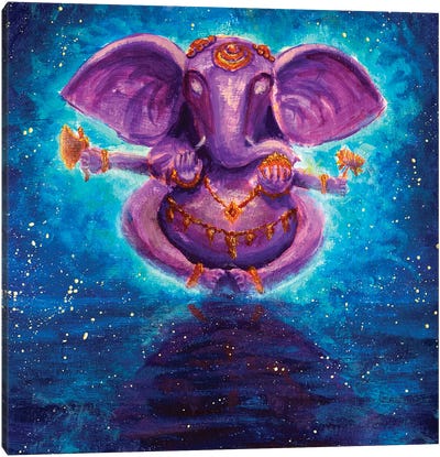Ganesh, Beautiful Art Hindu Gods Ganesh Canvas Art Print