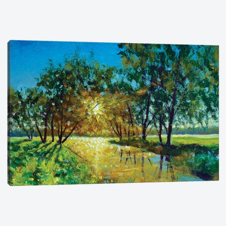 Morning On The River Canvas Print #VRY947} by Valery Rybakow Canvas Artwork