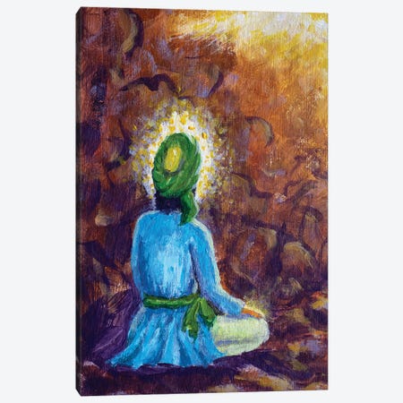 Meditating Muslim Arab Canvas Print #VRY955} by Valery Rybakow Art Print