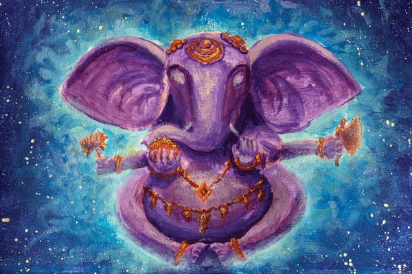Hinduism: painting Ganesh Art Beautiful Art Hindu Gods Ganesh by Valery Rybakow