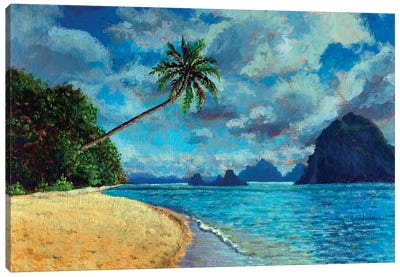 Paradise Beach Sandy Seashore Canvas Art Print - Valery Rybakow