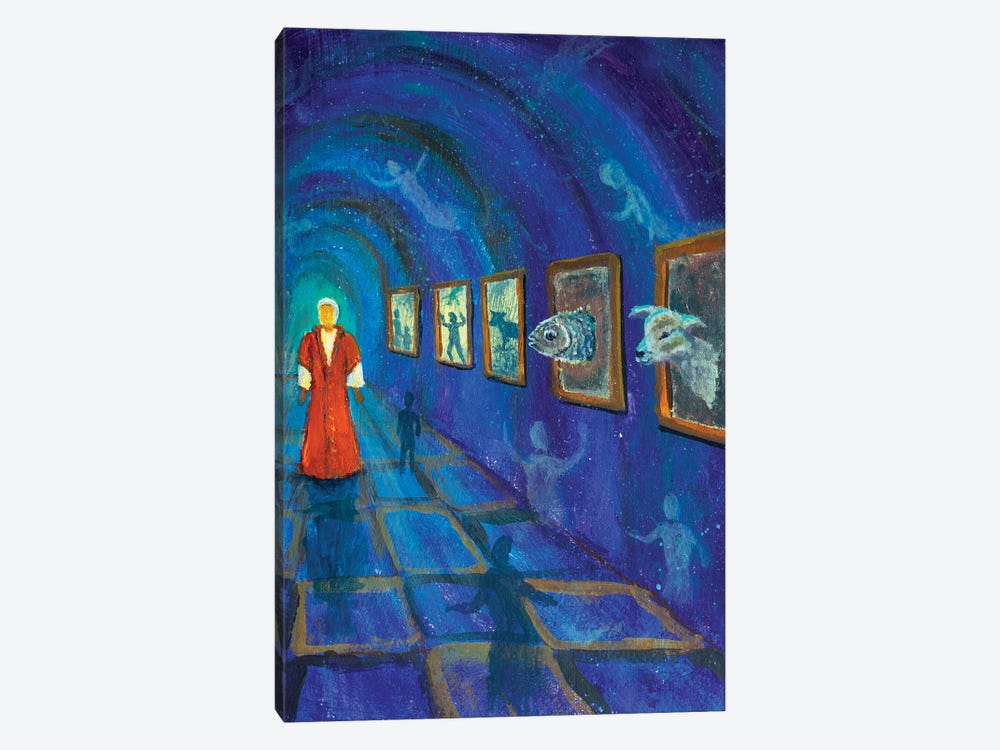 Woman In Red Procula Dream by Valery Rybakow 1-piece Canvas Print