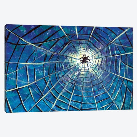 Big Spider On The Web Fantasy Art Canvas Print #VRY975} by Valery Rybakow Canvas Art Print