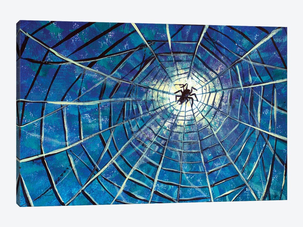 Big Spider On The Web Fantasy Art by Valery Rybakow 1-piece Canvas Art