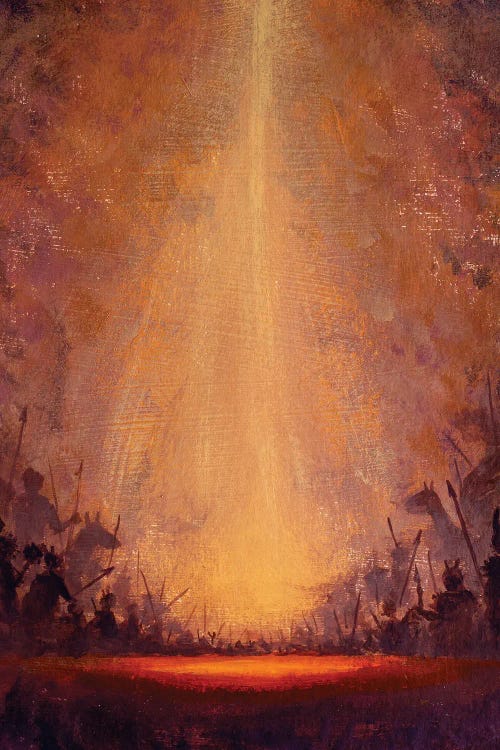 Beautiful Background Battles In Fog War Fairytale by Valery Rybakow wall art