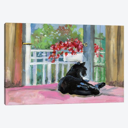 Black Cat Canvas Print #VSC10} by Vita Schagen Canvas Art