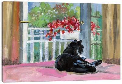 Black Cat Canvas Art Print - Vita Schagen
