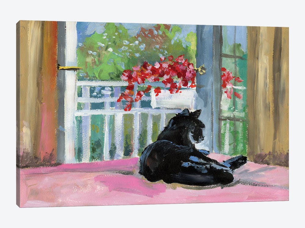 Black Cat by Vita Schagen 1-piece Canvas Art