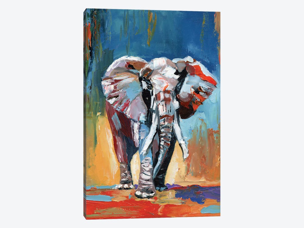Elephant by Vita Schagen 1-piece Canvas Artwork