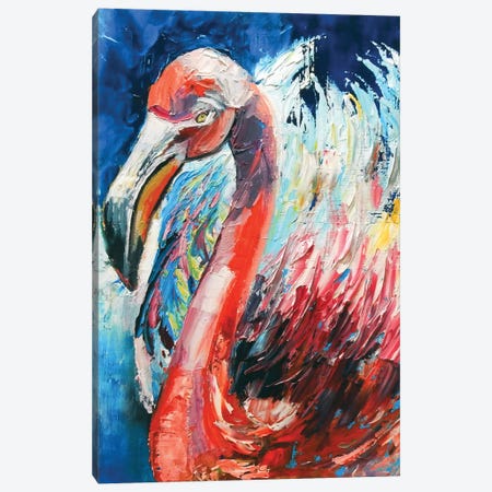 Flamingo Canvas Print #VSC17} by Vita Schagen Art Print