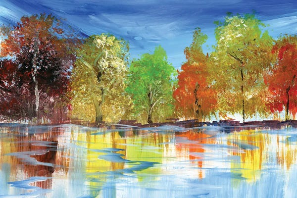 Trees In Transition: Golden Fall by Vita Schagen