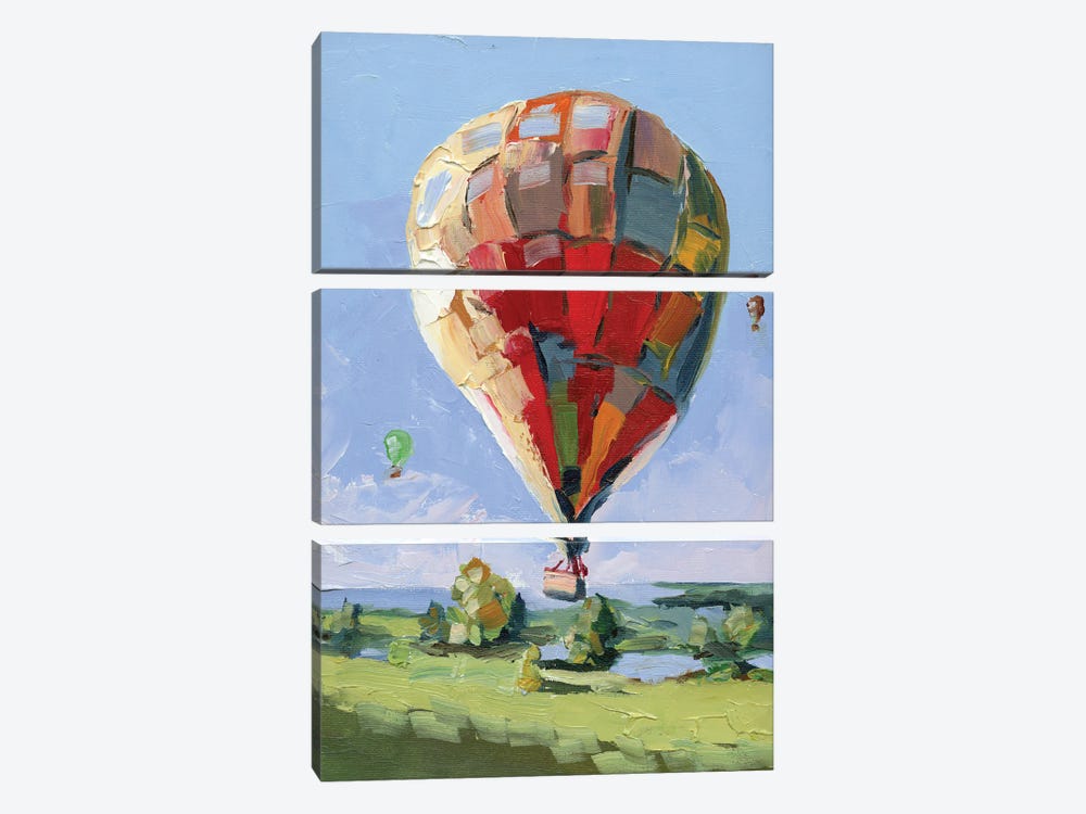Hot Air Balloon by Vita Schagen 3-piece Art Print