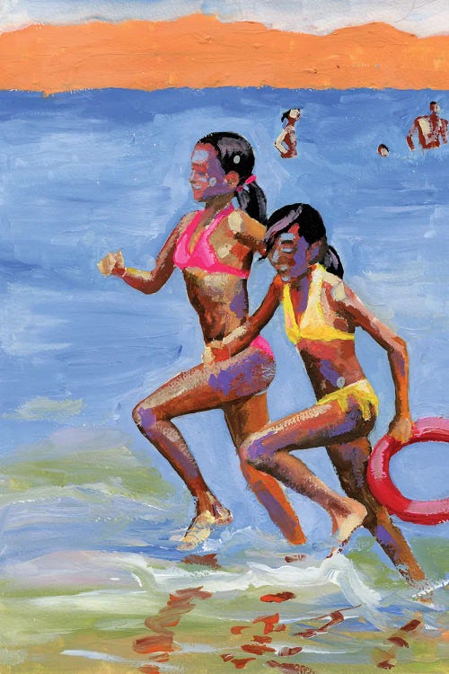 Kids On The Beach by Vita Schagen wall art