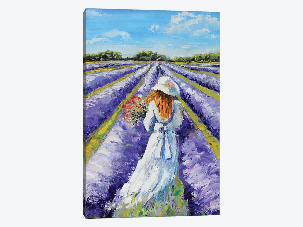 Lavender Field by Vita Schagen 1-piece Canvas Art Print