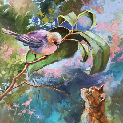 Lets Be Friends by Vita Schagen canvas print