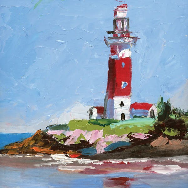 Contemporary Coastal: Lighthouse I by Vita Schagen