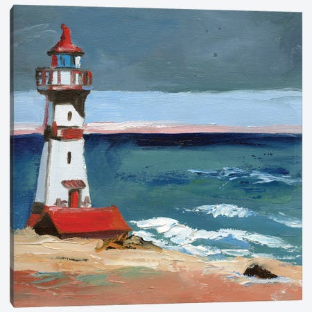 Lighthouse II Canvas Print #VSC29} by Vita Schagen Canvas Art Print