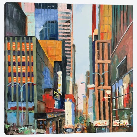 Manhattan, New York Canvas Print #VSC31} by Vita Schagen Canvas Art