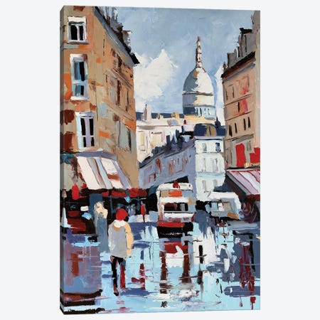 Paris, Montmartre Canvas Print #VSC37} by Vita Schagen Canvas Art Print
